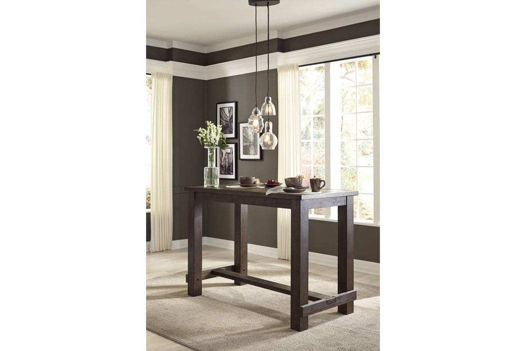 Drewing Brown Bar Height Table - Lara Furniture