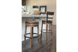 Pinnadel Light Brown Bar Height Bar Stool - Lara Furniture