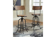 Pinnadel Light Brown Pub Height Bar Stool - Lara Furniture