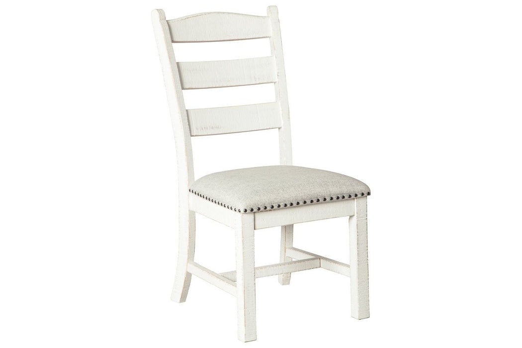 Valebeck Beige/White Dining Chair (Set of 2) - Lara Furniture