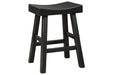 Glosco Black Counter Height Bar Stool (Set of 2) - Lara Furniture