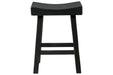 Glosco Black Counter Height Bar Stool (Set of 2) - Lara Furniture