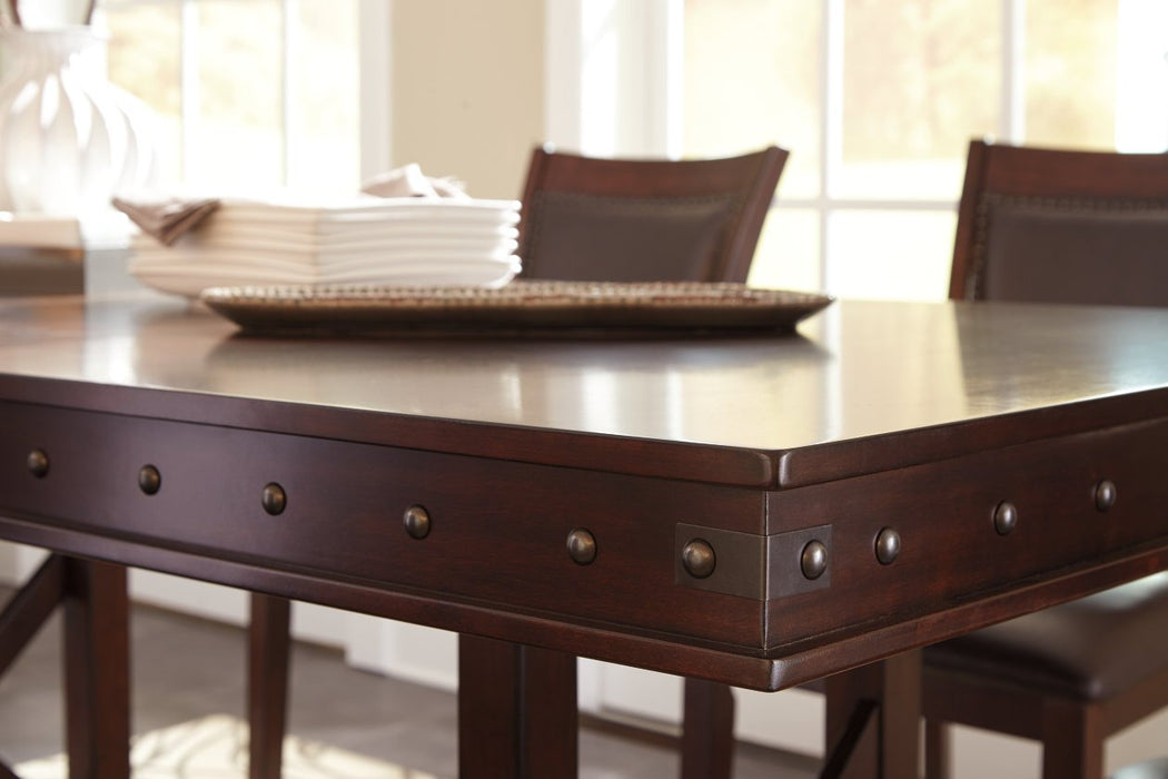 Collenburg Dark Brown Counter Height Dining Extension Table - Lara Furniture