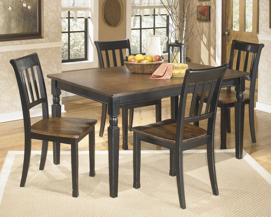 Owingsville Black-Brown Dining Room Set - Lara Furniture