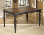 Owingsville Black/Brown Dining Table - Lara Furniture