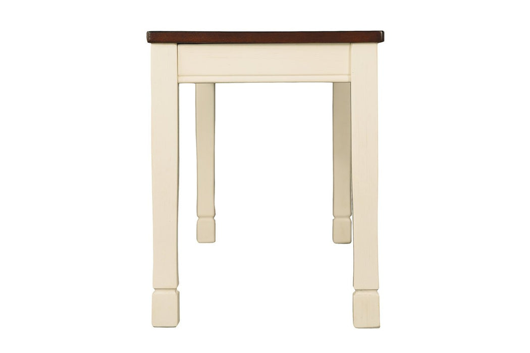 Whitesburg Brown/Cottage White Dining Bench - Lara Furniture