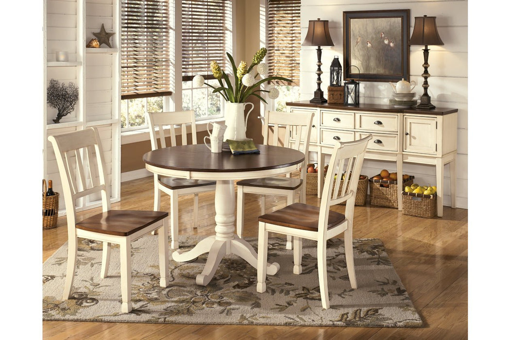 Whitesburg Brown/Cottage White Dining Chair (Set of 2) - Lara Furniture