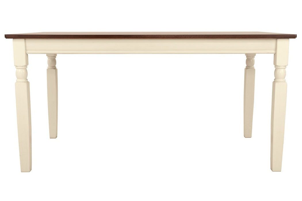 Whitesburg Brown/Cottage White Dining Table - Lara Furniture