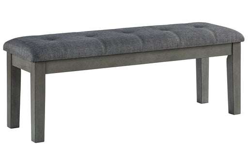 Hallanden Two-tone Gray 50" Dining Bench - Lara Furniture