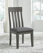 Hallanden Two-tone Gray Dining Chair (Set of 2) - Lara Furniture