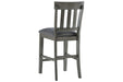 Hallanden Two-tone Gray Counter Height Bar Stool (Set of 2) - Lara Furniture