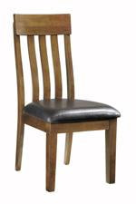 Ralene Medium Brown Single Dining Chair - Lara Furniture