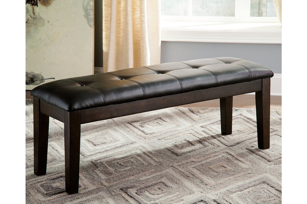 Haddigan Dark Brown Dining Bench - Lara Furniture