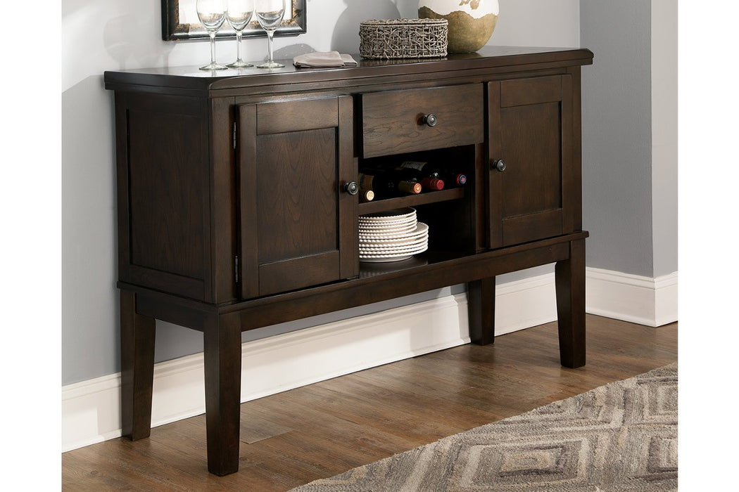 Haddigan Dark Brown Dining Server - Lara Furniture