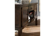 Haddigan Dark Brown Dining Server - Lara Furniture