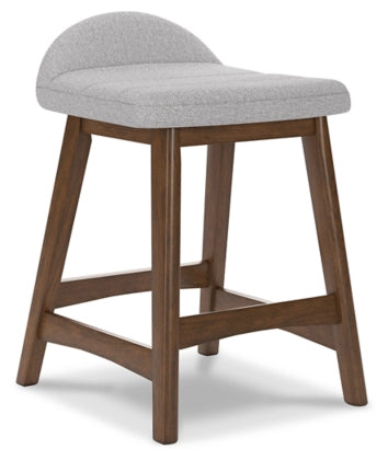 Lyncott Light -Gray Counter Height Bar Stool