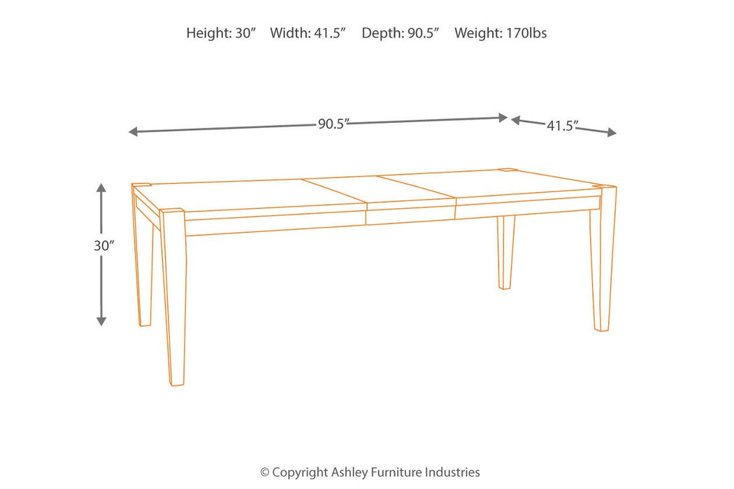 Chadoni Gray Dining Extension Table - Lara Furniture