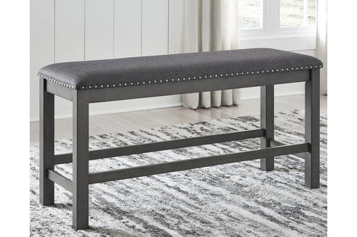 Myshanna Two-tone Gray Dining Bench - Lara Furniture