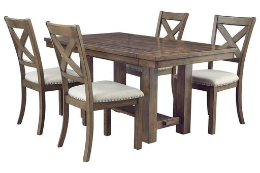 Moriville Grayish Brown Dining Extension Table - Lara Furniture
