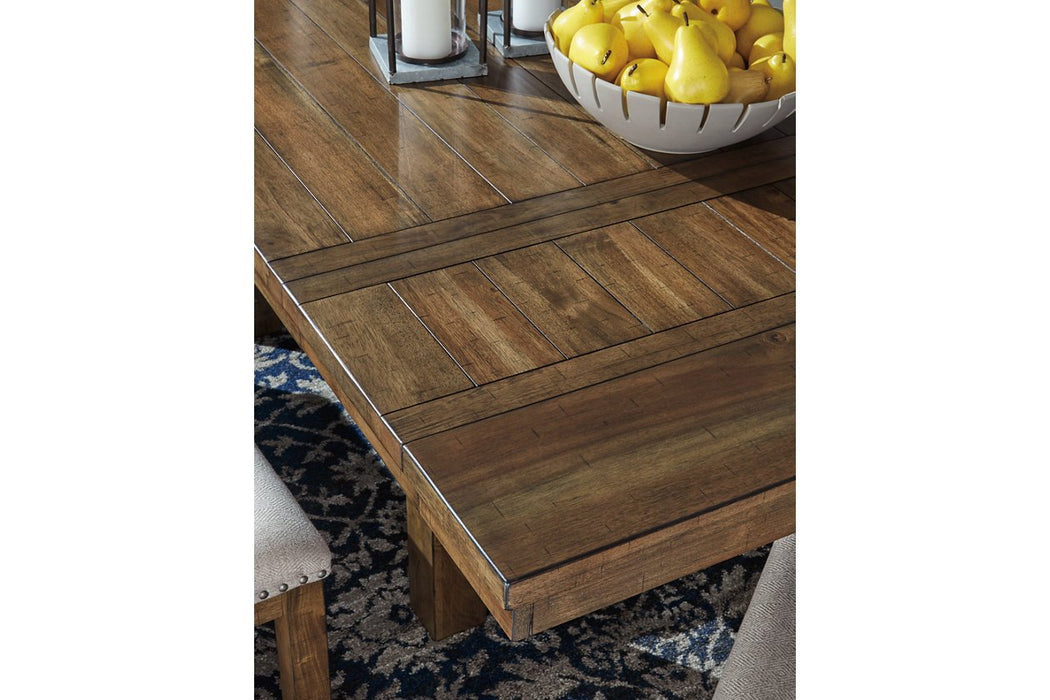 Moriville Grayish Brown Dining Extension Table - Lara Furniture