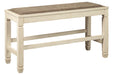 Bolanburg Two-tone Counter Height Dining Bench - Lara Furniture