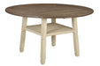 Bolanburg Two-tone Counter Height Dining Drop Leaf Table - Lara Furniture