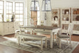 Bolanburg Antique White-Oak Dining Room Set - Lara Furniture