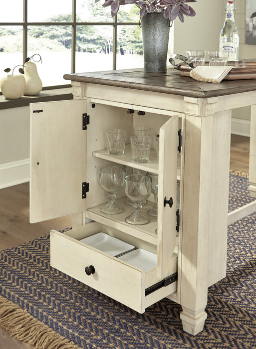 Bolanburg Antique White-Oak RECT Counter Height Set - Lara Furniture