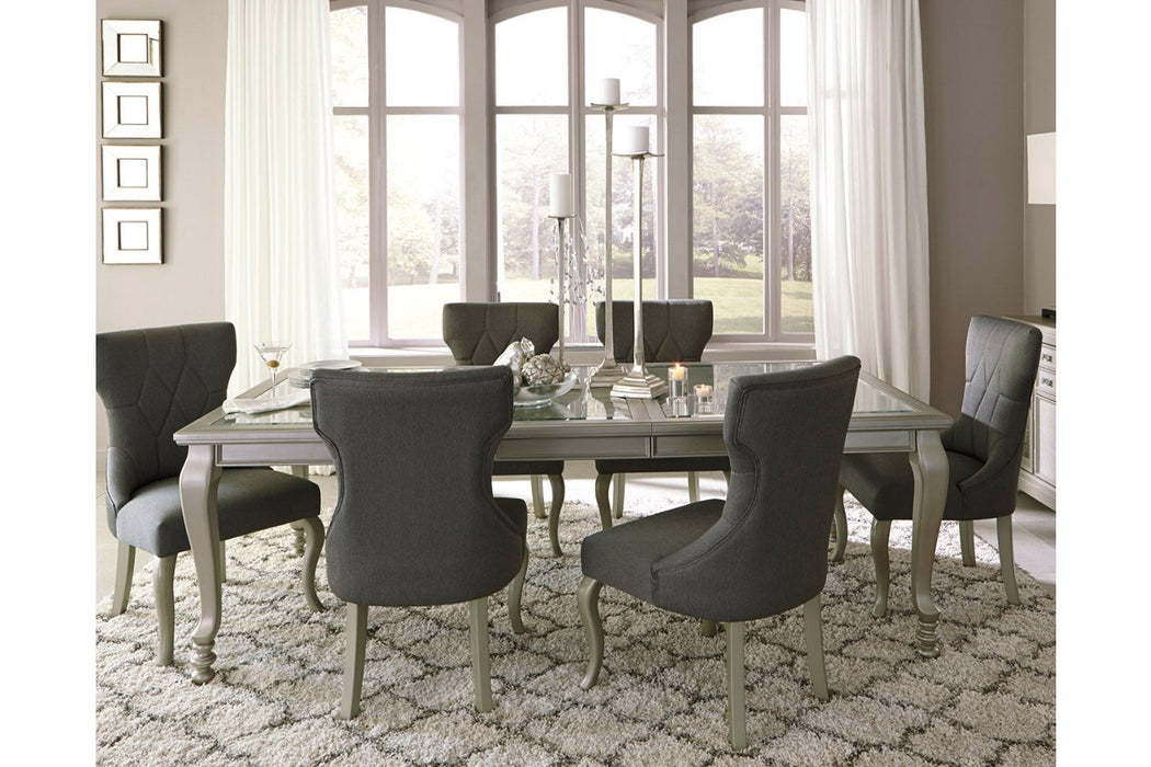 Coralayne Silver Dining Extension Table - Lara Furniture