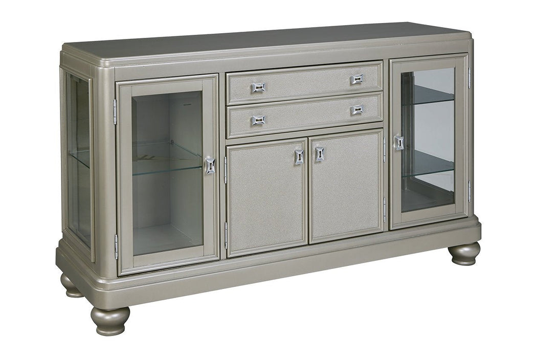 Coralayne Silver Dining Server - Lara Furniture