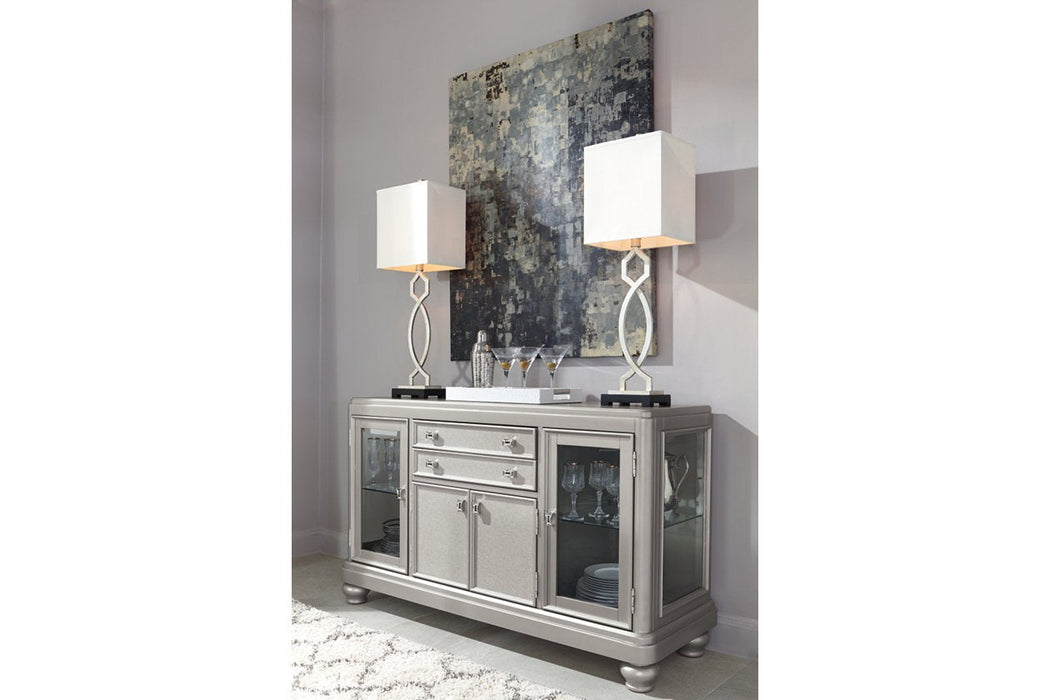 Coralayne Silver Dining Server - Lara Furniture