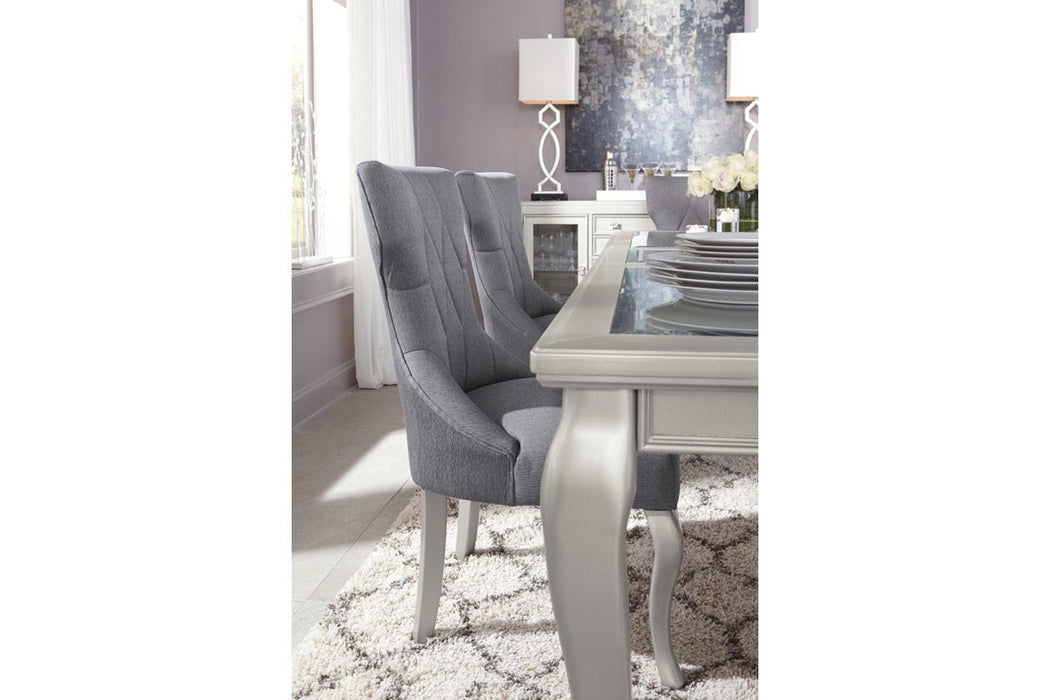 Coralayne Dark Gray Dining Chair (Set of 2) - Lara Furniture