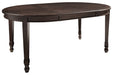 Adinton Reddish Brown Dining Extension Table - Lara Furniture