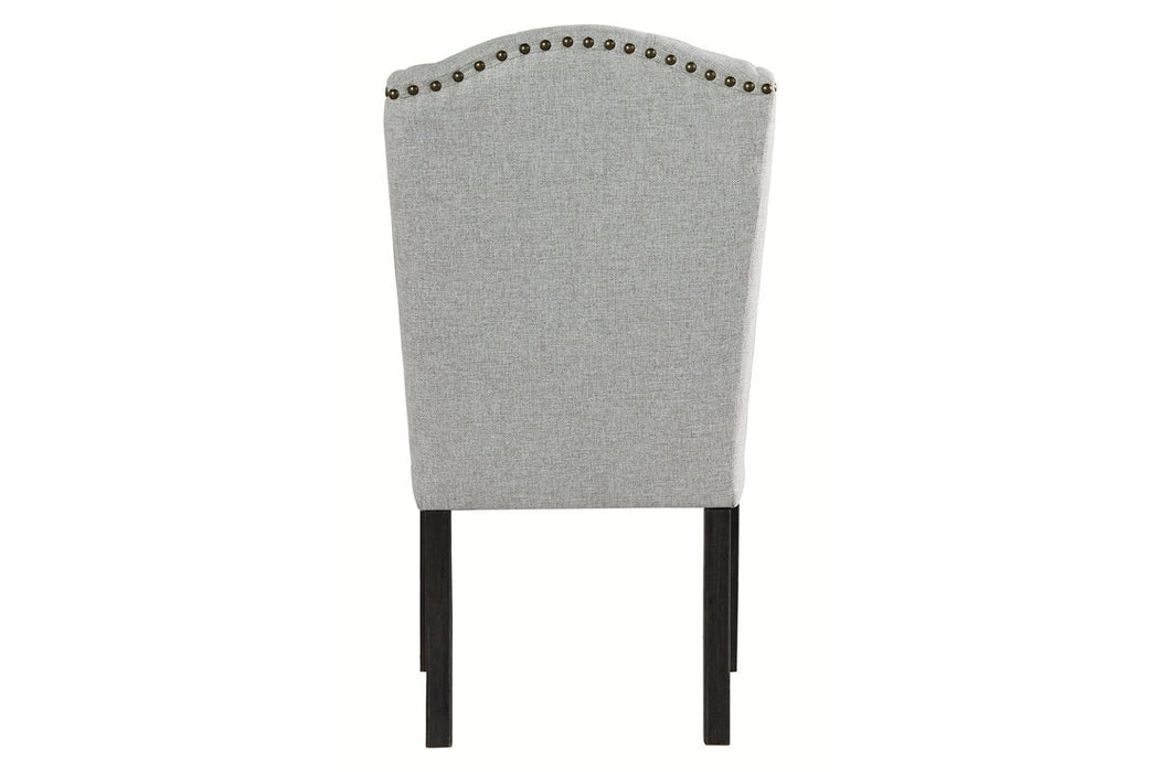 Jeanette Linen Dining Chair (Set of 2) - Lara Furniture