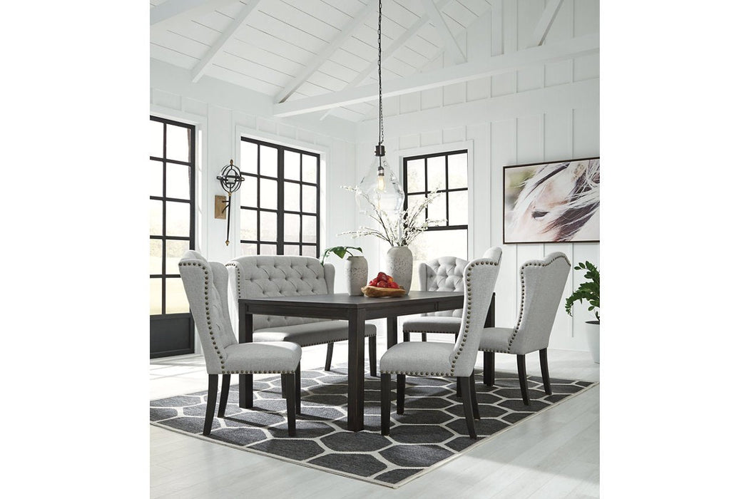 Jeanette Black Dining Table - Lara Furniture