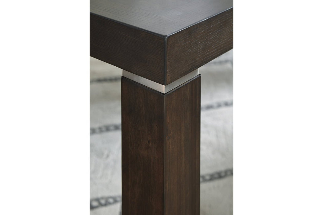 Hyndell Dark Brown Dining Extension Table - Lara Furniture