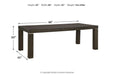 Hyndell Dark Brown Dining Extension Table - Lara Furniture