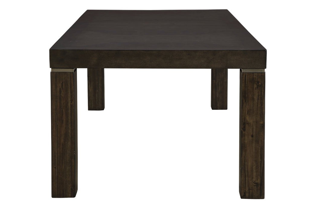 Hyndell Dark Brown Dining Extension Table - Lara Furniture