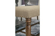 Lettner Gray/Brown Dining Bench - Lara Furniture