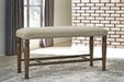 Lettner Gray/Brown Dining Bench - Lara Furniture