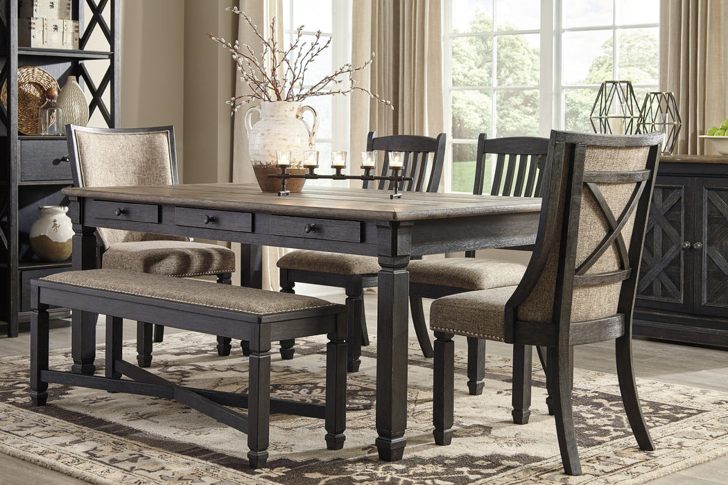 Tyler Creek Black-Gray Dining Room Set - Lara Furniture