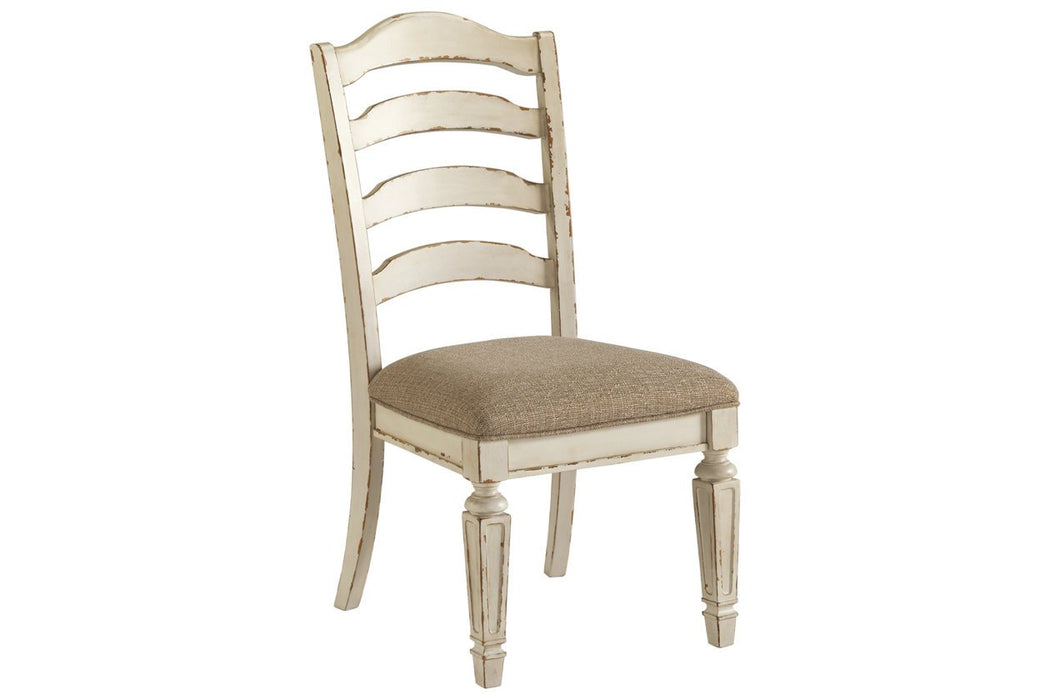 Realyn Chipped White Dining Chair (Set of 2) - Lara Furniture