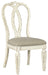 Realyn Chipped White Oval Dining Room Set - Lara Furniture