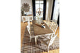 Realyn Chipped White Dining Extension Table - Lara Furniture