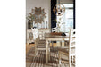 Realyn Chipped White Dining Extension Table - Lara Furniture