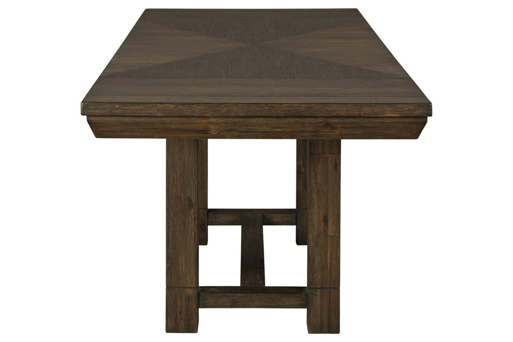 Dellbeck Brown Dining Extension Table - Lara Furniture