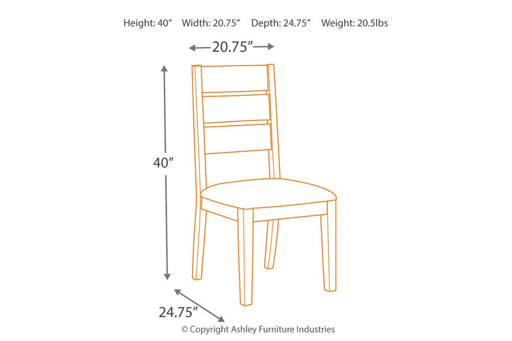 Grindleburg Antique White Dining Chair (Set of 2) - Lara Furniture