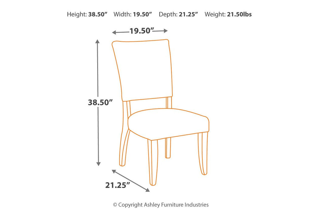 Sommerford Brown Dining Chair (Set of 2) - Lara Furniture