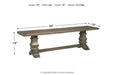 Wyndahl Rustic Brown Dining Bench - Lara Furniture