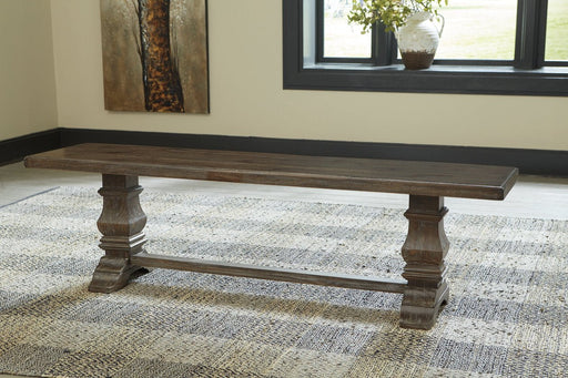 Wyndahl Rustic Brown Dining Bench - Lara Furniture